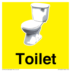 Toilet Sign Dementia Friendly Yellow